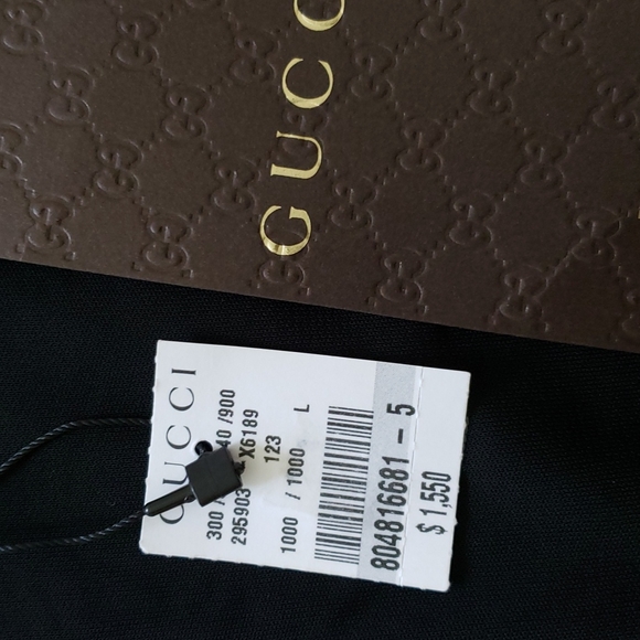 GUCCI BLACK PLEATED COCKTAIL DRESS - Picture 11 of 12